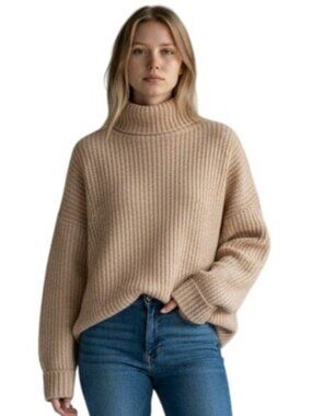 Anine Bing Sydney Sweater in Camel - Size L